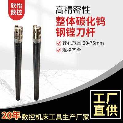 抗震整体碳化钨钢镗刀杆C19-LBAC24-LBAC2-LBA抗震连接镗刀杆
