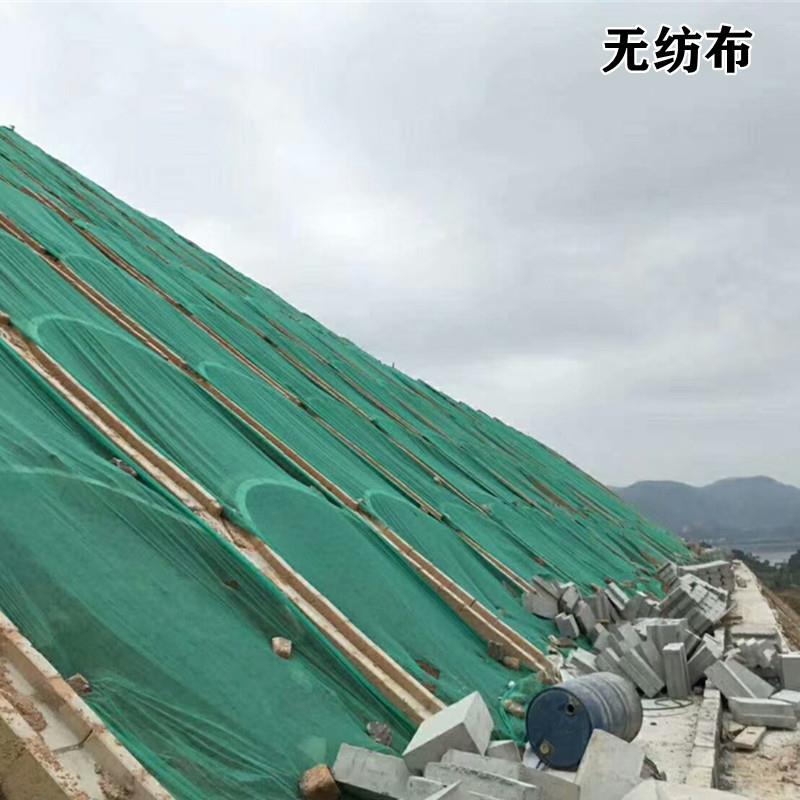 无纺布绿色草坪草籽无纺布工地防尘布盖土公路绿化护坡草籽覆盖布