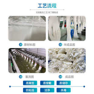 洗碗耐油保洁长款 批发一次性家务厨房长筒丁腈手套 丁腈手套批发