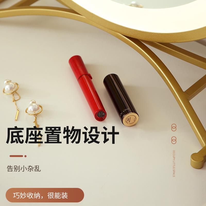 led化妆镜带灯智能触摸台式补妆镜网红大号补光美妆镜现货