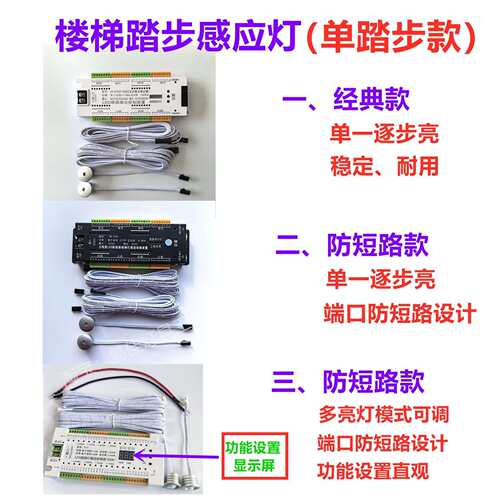 楼梯踏步感感应灯楼梯HTV控制器2025新款楼梯应灯人走来即亮人灯