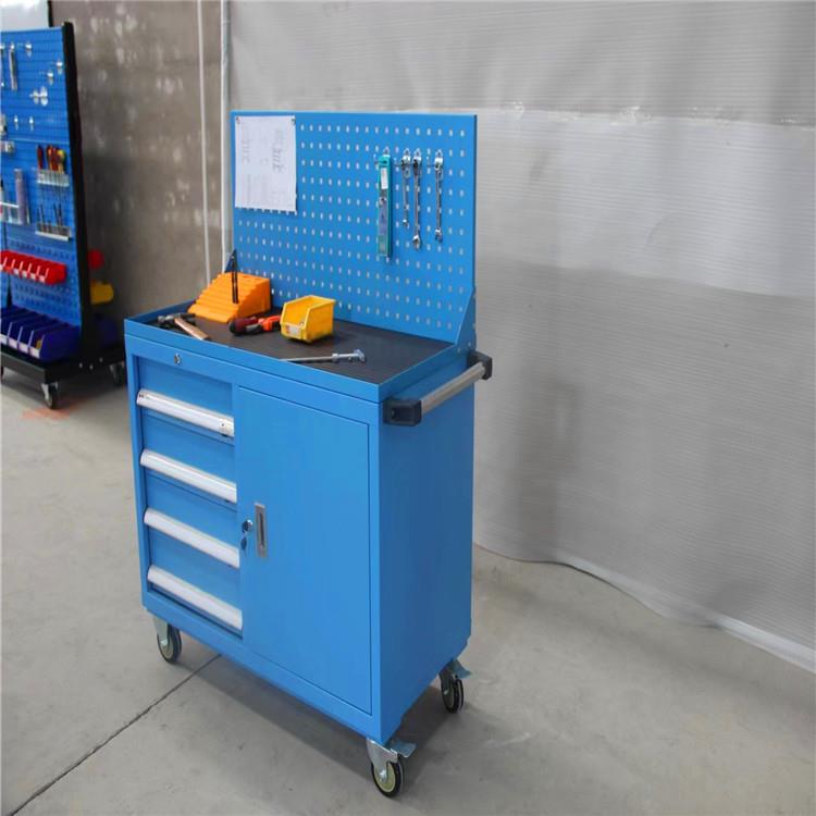 抽屉式工具车移动工具柜工具车天津厂家直销工具车左四抽右门