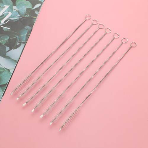 4/10Pcs/Set Stainless Soft Hair Suction For Washing Glass Si
