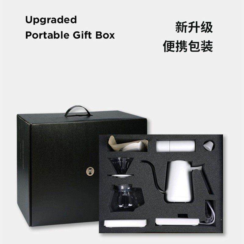 泰摩进阶型家用手冲咖啡礼盒套组 温控手冲壶 栗子C3磨豆机电子秤