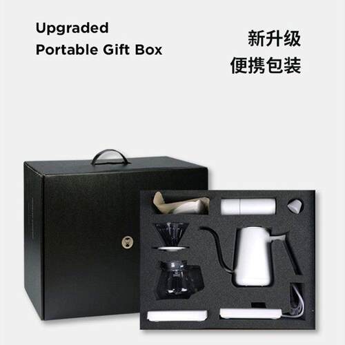 泰摩进阶型家用手冲咖啡套装礼盒温控手冲壶栗子C5磨豆机电子秤