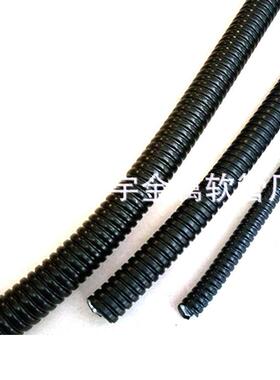 加厚尼龙穿线波纹管软管PP阻燃螺纹管Pa尼龙防火波纹套管内径6.5