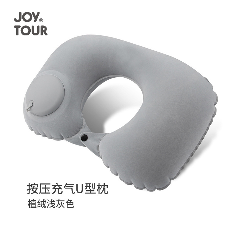 脖子充气充气颈椎旅行按压便携枕