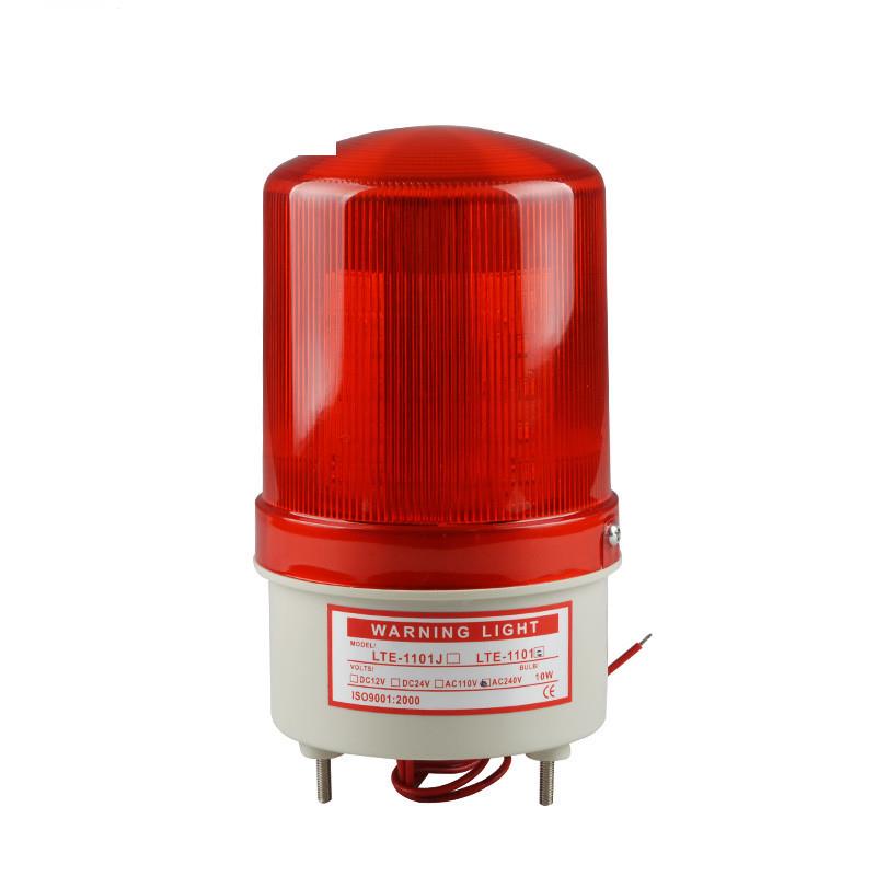 新款LTE-1101旋转式闪烁灯LED声光报警器警示爆闪灯带开关220V24V