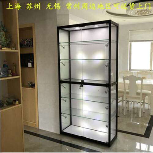 玻璃展示具柜乐高玩透明玻璃展示柜展陈列柜手型办模柜展示柜