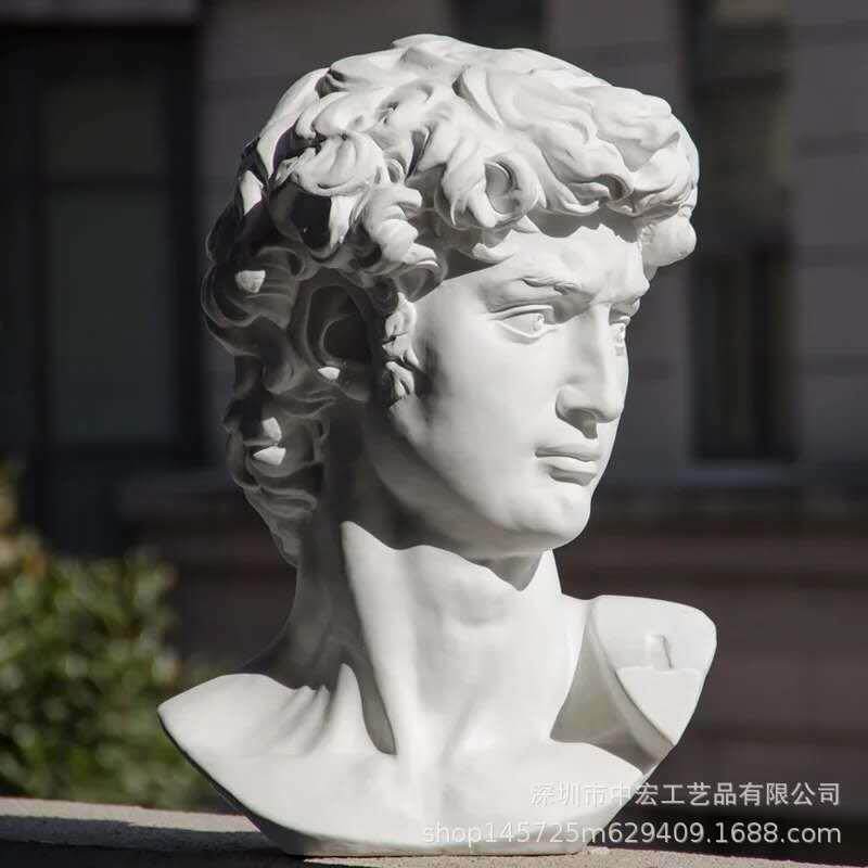 树脂小石膏像迷你人物模型摆件美术教具绘画素描头像人像雕塑石膏