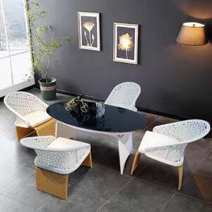 户外休闲高端藤编桌椅酒店别墅庭院花园室外防水防晒沙发欧式藤椅