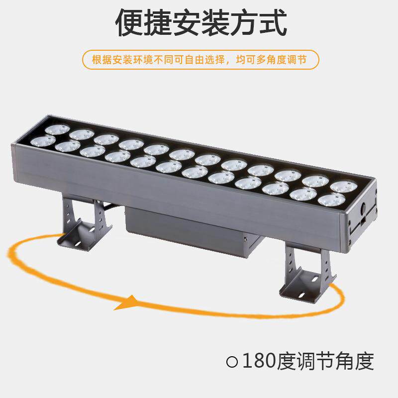 户外防水led投光灯长方形超亮一束光庭院外墙景观亮化工程照射灯