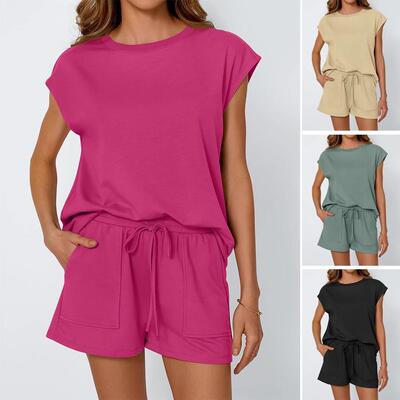 Women's Matching Sets 2 Piece Casual Outfits Summer Cap