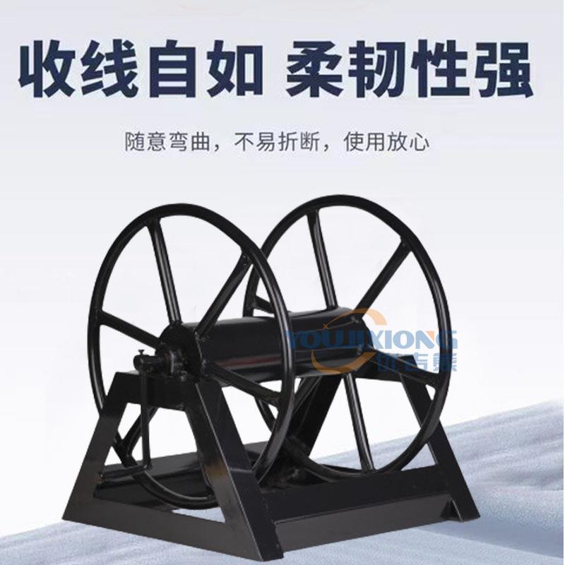 电缆绕线盘线器移动绕线车电缆放线架便携式收放线盘线轱辘空盘