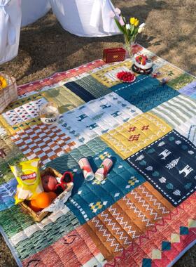 户外野垫春游滩游踏青海边度假地垫秋沙防湿餐M1牛津坐垫子