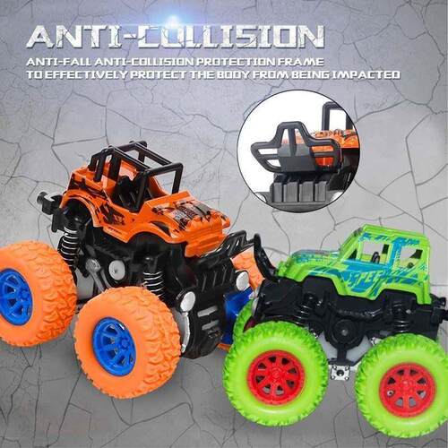 Hot Toys Car Monster Truck Four-wheel Drive Vehicle Stunt Du