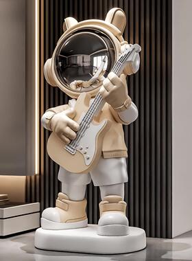 轻奢吉他太人客厅落地空摆件大型宇发航员电礼视6797柜沙装饰品乔