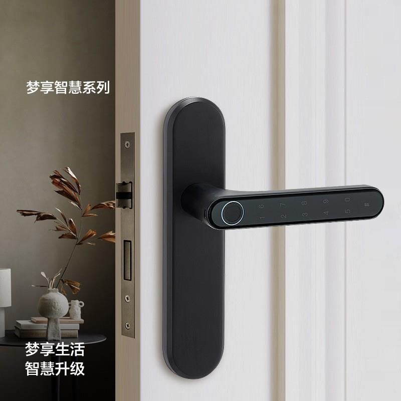 木门指纹锁房门密码锁办公室涂鸦蓝牙通通版智能锁卧室房门锁
