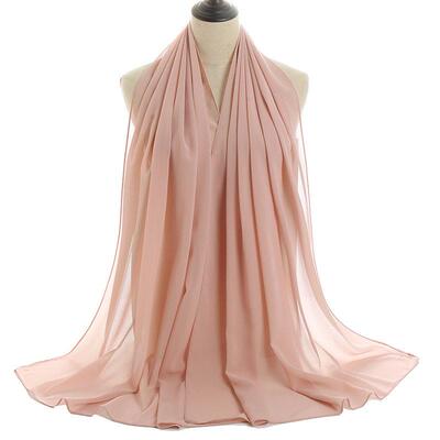 Muslim chiffon headscarf Wome silk scarf turban女丝巾围头巾