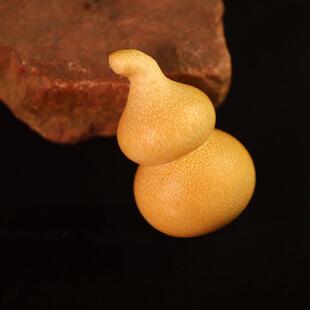 实心竹雕葫芦手把件玉竹文玩挂件竹子随身手把玩茶宠