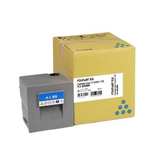 方正F0UNDER 原装FT6280C四色粉盒 黑蓝红黄 适用机型：FR6280C