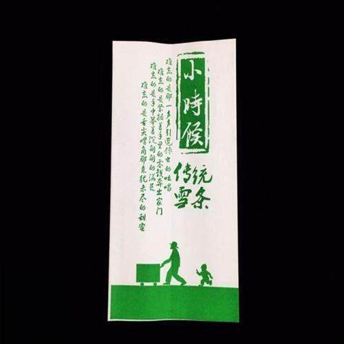 一次性冰淇淋雪糕绿豆老冰棍的包装纸冰棍包装袋老式冰棒纸袋长方