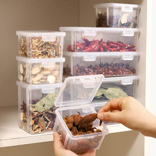 Spice Storage Box - Food Grade Wholesale Plastic Square Kitc