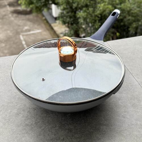 虞妈妈 源1k+ 现1折 瑕疵特价 加厚陶瓷岩不沾锅炒锅家用 不挑灶
