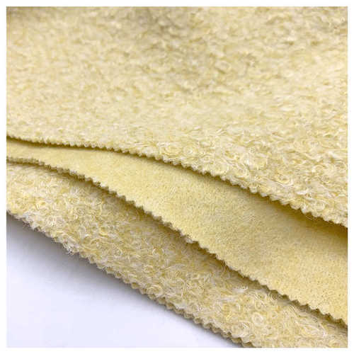 普罗旺斯2023 600G圈圈呢毛呢秋冬大衣套装用布厂家批发服装面料