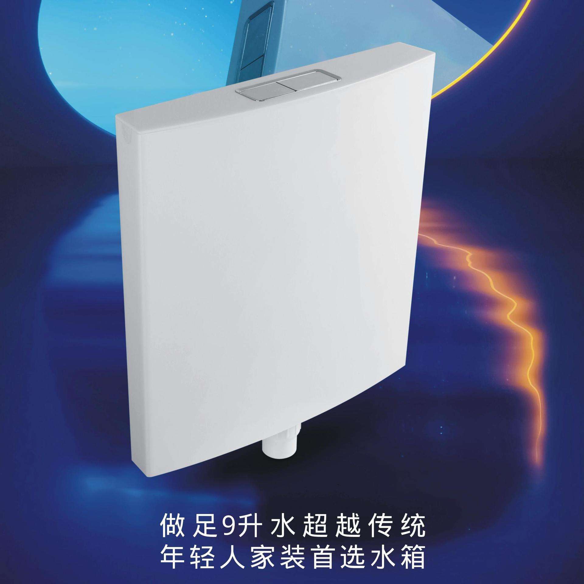 强超薄统用水品箱好冲力2908小统2双按蹲坑冲水箱水劲排大冲力节