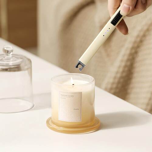 Aromatic candle electronic pulse lighter with long handle, a