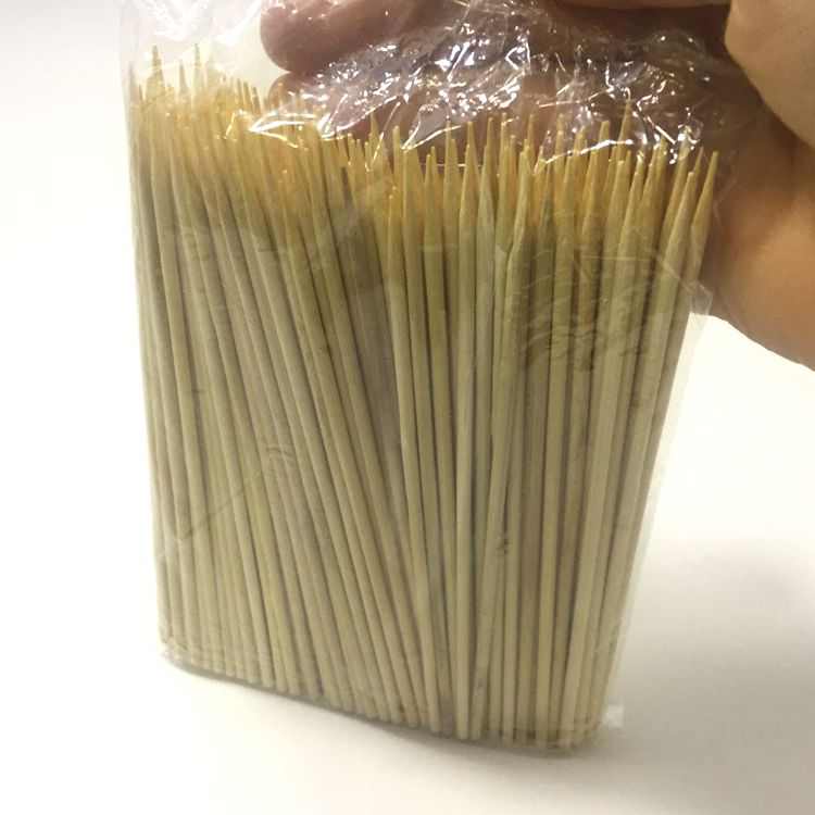 优质一次性竹签3.0cm烧烤鸡排鸡柳热狗烤肠丸子串长度15cm短签子