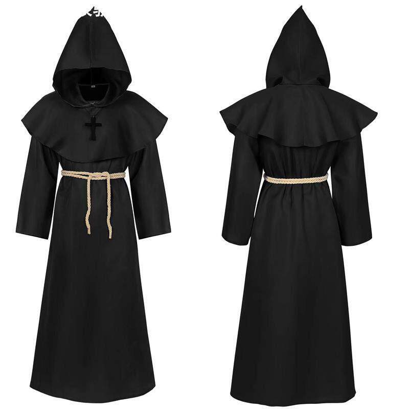 Wizard priest cosplay Halloween Reaper Robe万圣节死神长袍