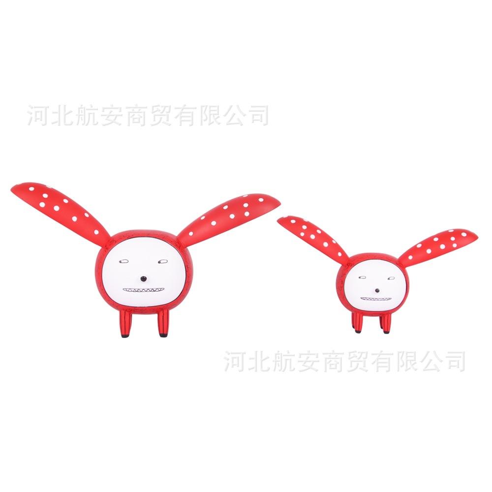 现代简约创意长耳朵工艺品树脂摆件样板房售楼处儿童房卡通玩偶