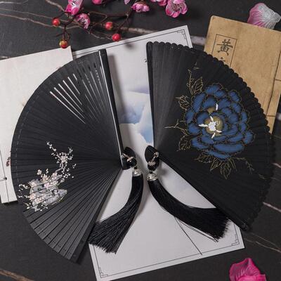 Chinese style fan folding fan blank advertising fan dancefan