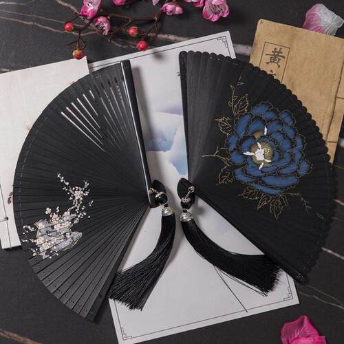 Chinese style fan folding fan blank advertising fan dancefan