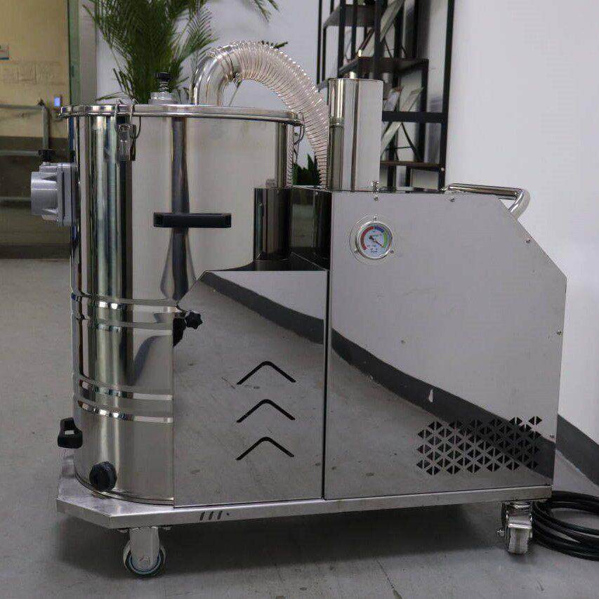 不锈钢304工业吸尘器4KW三相脉冲型不锈钢食品厂制厂用吸尘设备
