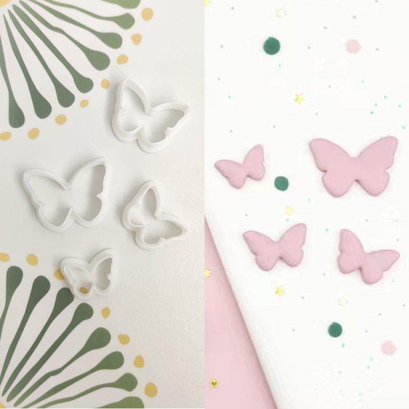 sunclay DIY蝴蝶多种尺寸线条轮廓形状软陶模具耳环饰品切模7-14,厨房/烹饪用具,DIY模具,淘宝优惠券,粉丝福利购,淘宝优惠卷