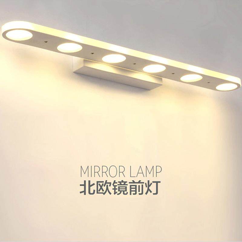 后led镜前灯简约孔现代多J360190卫生间浴室平镜用壁化妆灯镜灯灯