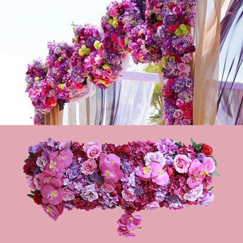 仿绢花引路布置道具花艺方亭花婚庆婚礼拱门四花台排t迎宾排真地