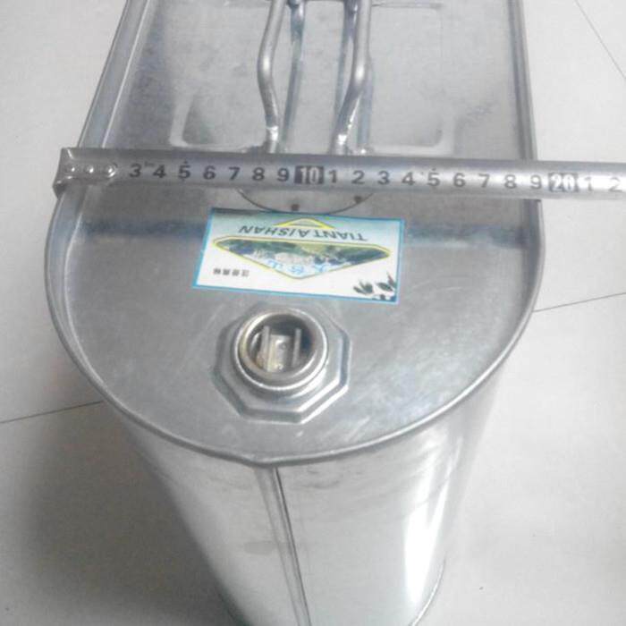 加厚雪花白铁皮食用油油桶油壶大中小号多功能桶水桶奶桶铁皮扁桶
