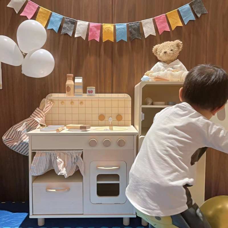 儿童过家家厨房玩具实木仿真工具做饭木制厨具3-6岁礼物益智小孩