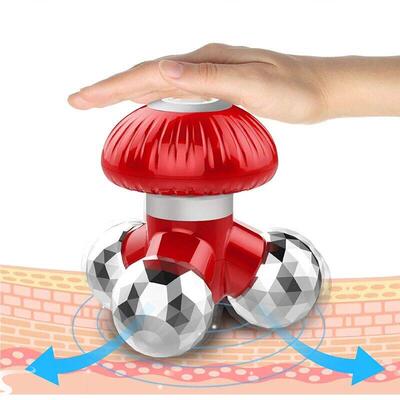 4-in-1 Handheld Vibrating Massager With 3 Massage Heads Plug