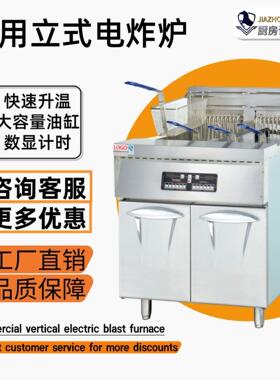 厂家直销电脑版立式电炸炉商用细筛网油炸炉带排油跨境热卖电炸锅