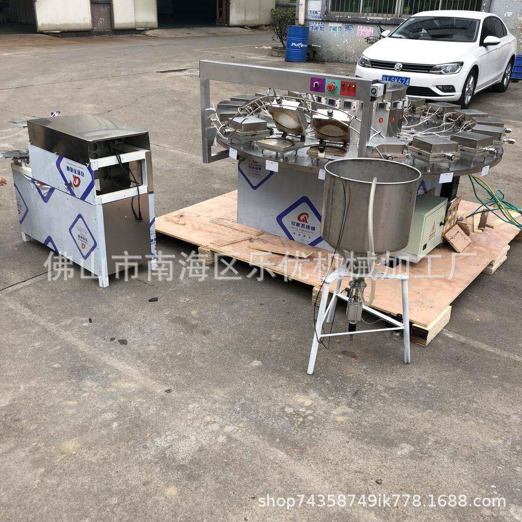 全自动脆皮机雪糕脆皮机冰淇淋工厂大量生产脆皮蛋托机蛋筒机
