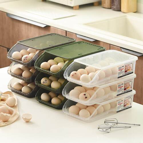 Egg storage box for refrigerator, fresh-keeping rolling egg