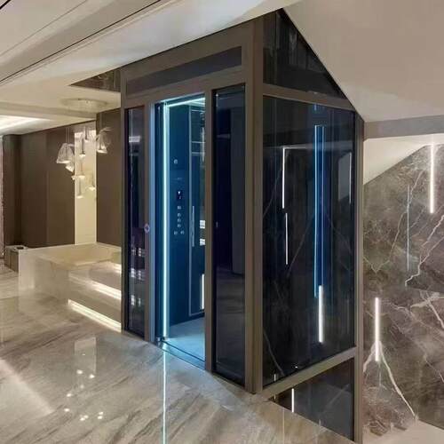 别墅家用电梯自建房二三四五层小型室内观光液压曳引升降机