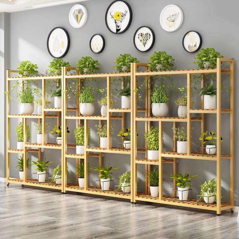 简约现代组装经济型金属工艺金属铁大师设计花架置物架花店花架定
