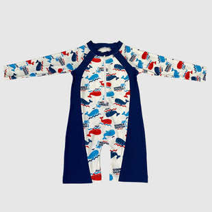 儿童连体泳衣海豚卡通家庭宝宝男童泳衣厂家直销 2024新款