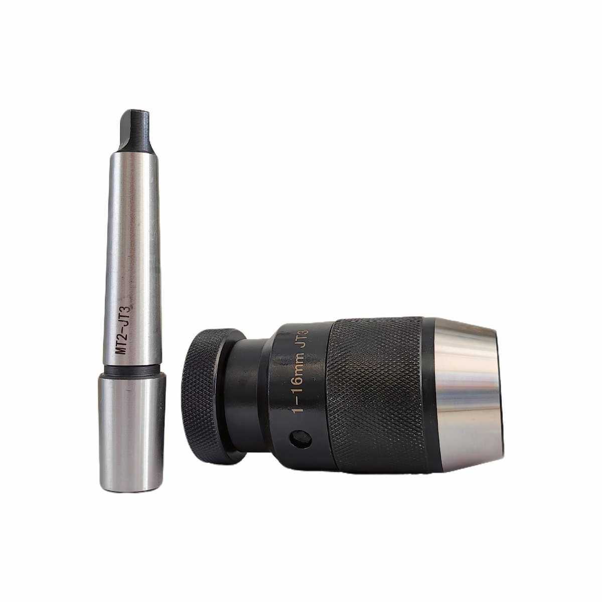 JT3自紧式钻夹头1-16mm加MT2连接杆1-16mm JT3+MT2-JT3亚马逊专卖